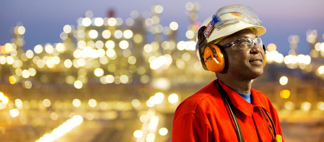 Employee at GTL plant