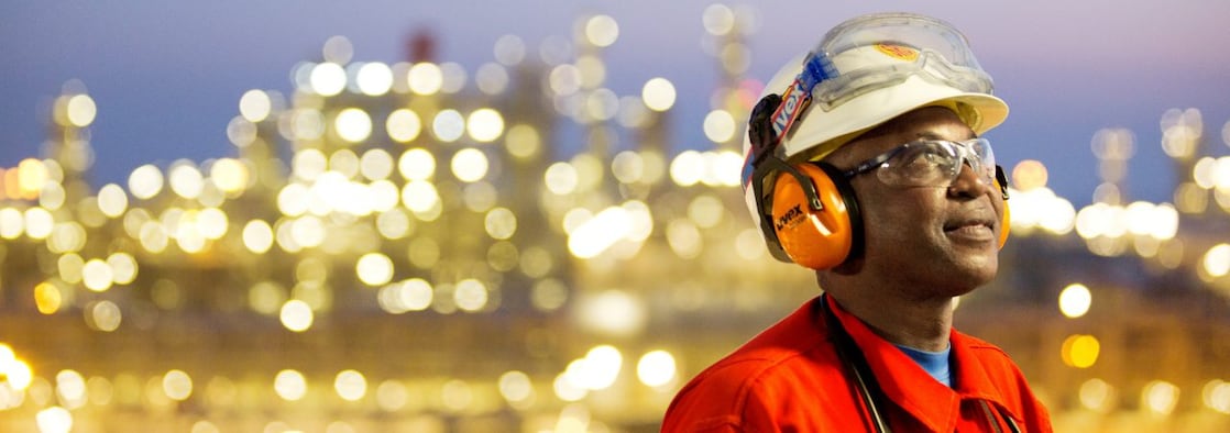Employee at GTL plant